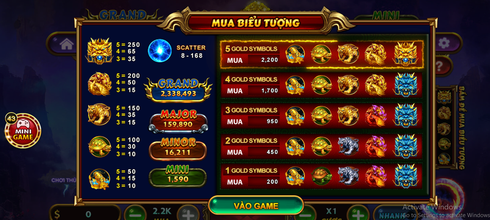 Kho Báu Tứ Linh Go88