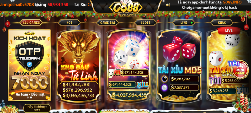 Tài xỉu MD5 Go88