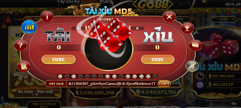 Tài xỉu MD5 Go88