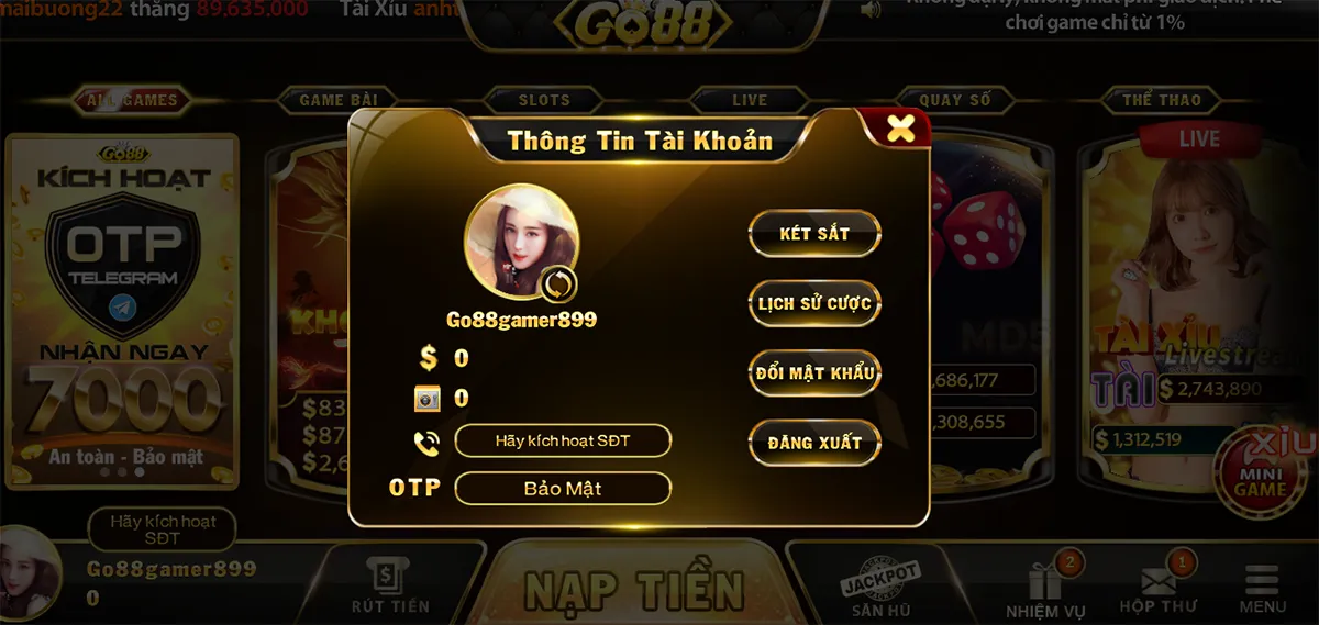 chính sách bảo mật thông tin khách hàng tại go88