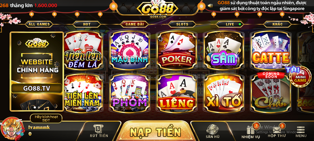 Phỏm Go88 vip