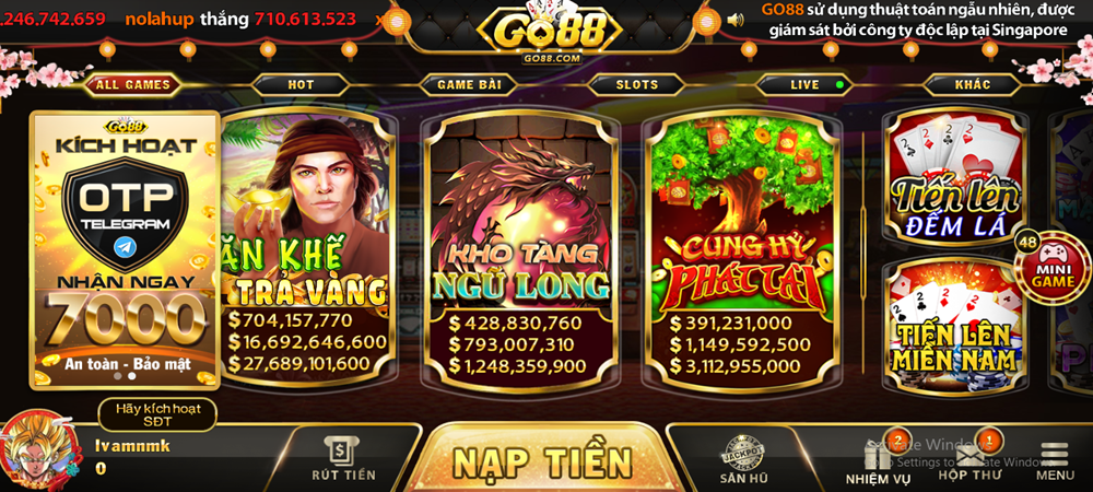 Cung hỷ phát tài Go88 vip