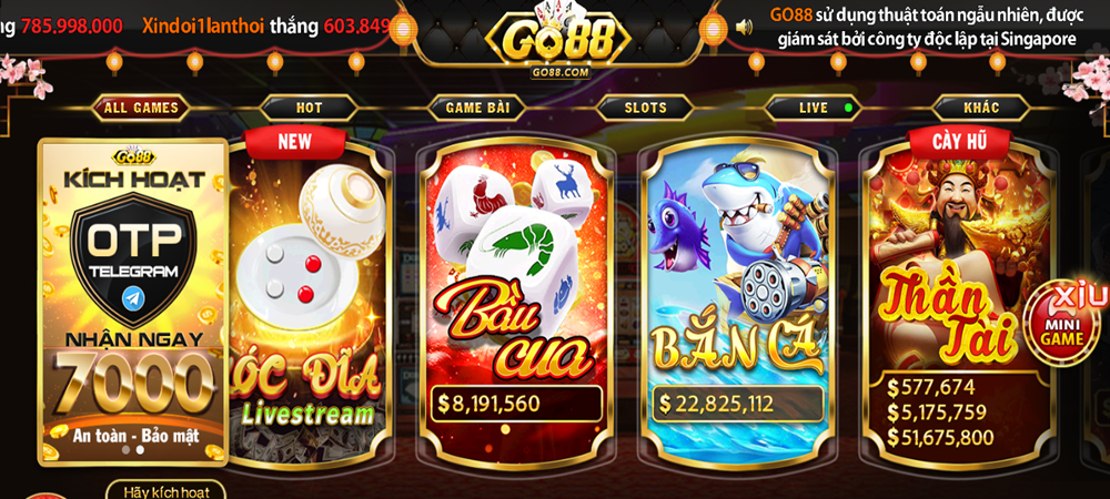 bầu cua Go88 info