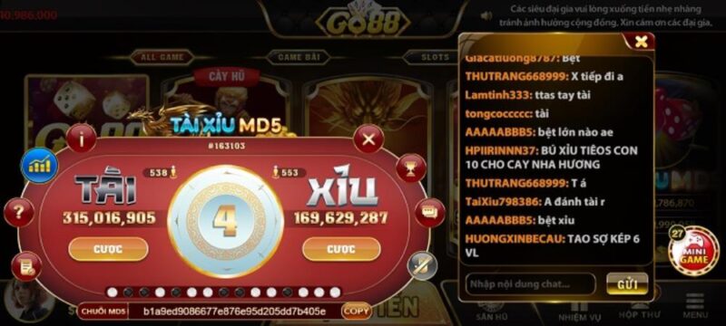 Tài Xỉu MD5 Go88 TOP