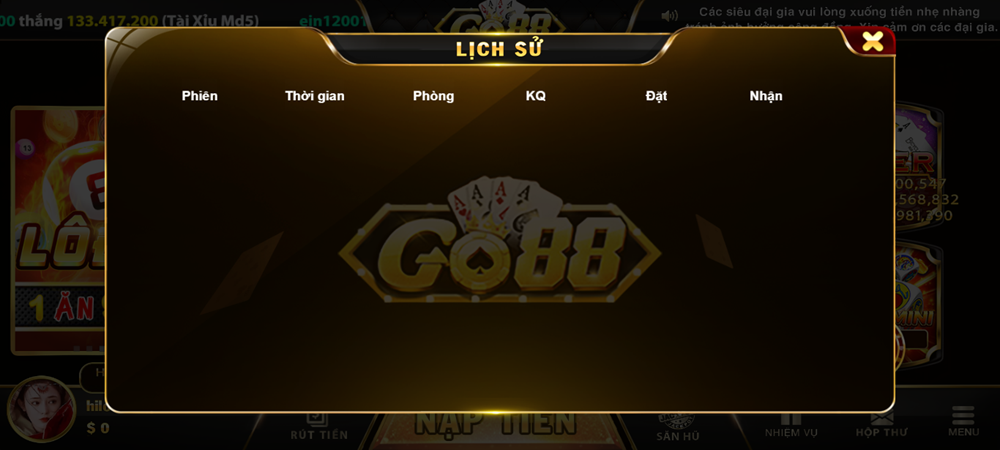 Bầu cua Mini Go88 vi