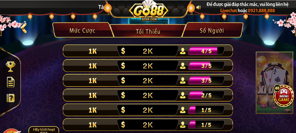 Xì dách Go88 com