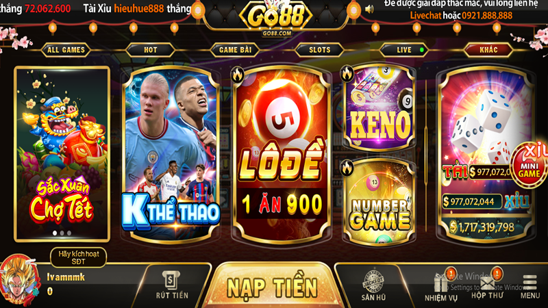 K Thể thao Go88