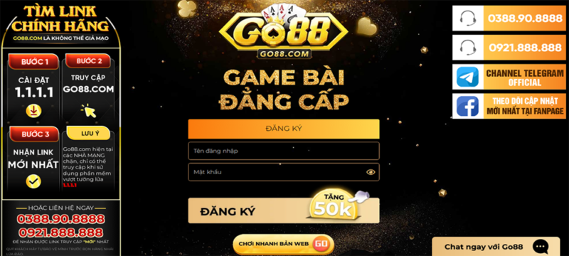 Game chơi bài đổi điểm Go88k
