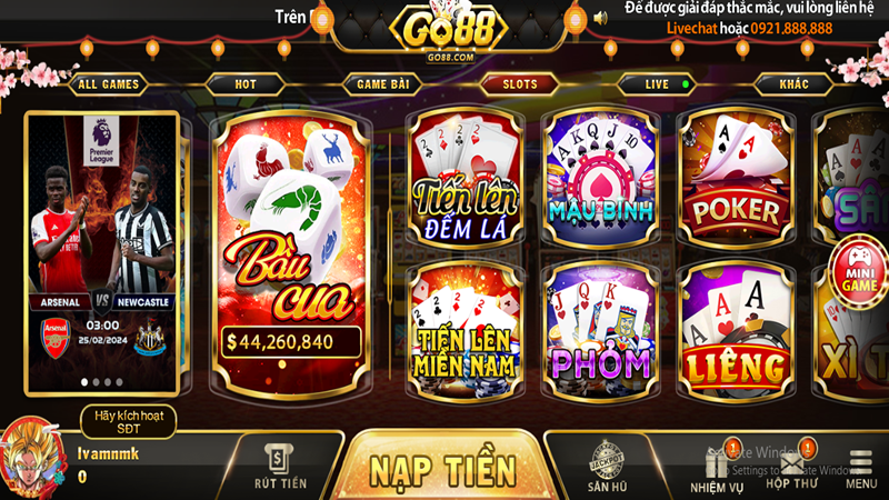 Tiến lên đếm lá Go88 Top