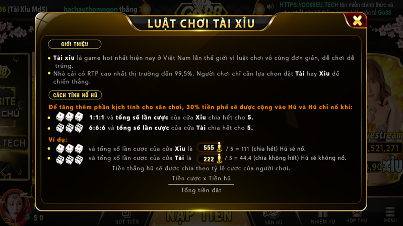 Tài xỉu Link tải go88