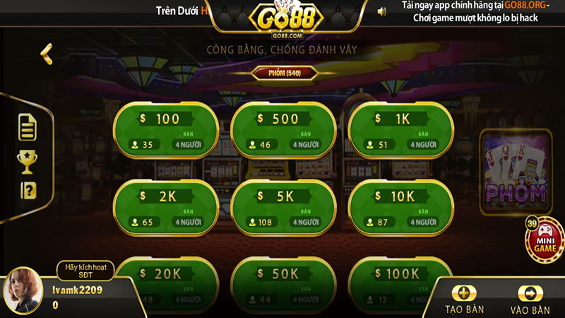 Phỏm Go 88
