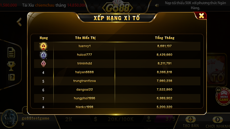 Xì Tố Go 88
