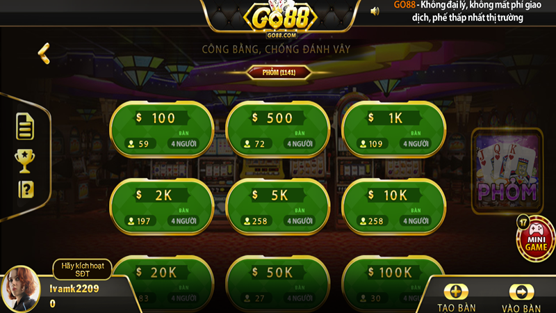 Phỏm Play Go88
