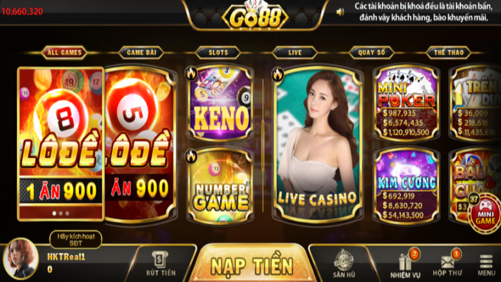 lô đề Go88 tài xỉu