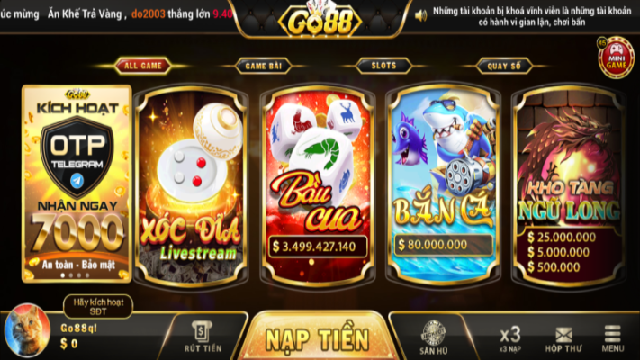 Go88 tài xỉu